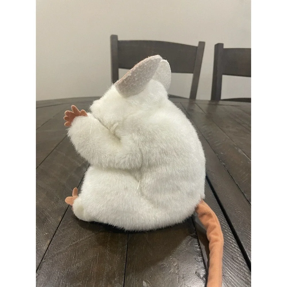 Folkmanis Folk Tails White Mouse‎ Rat Plush Hand Puppet Doll Long Tail 7